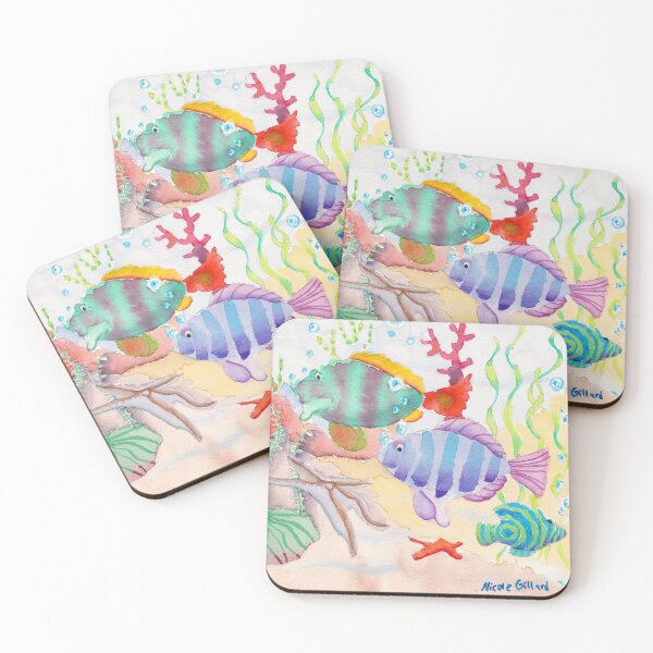 Item preview, Peces acuarela designed and sold by Nicole Gillard.