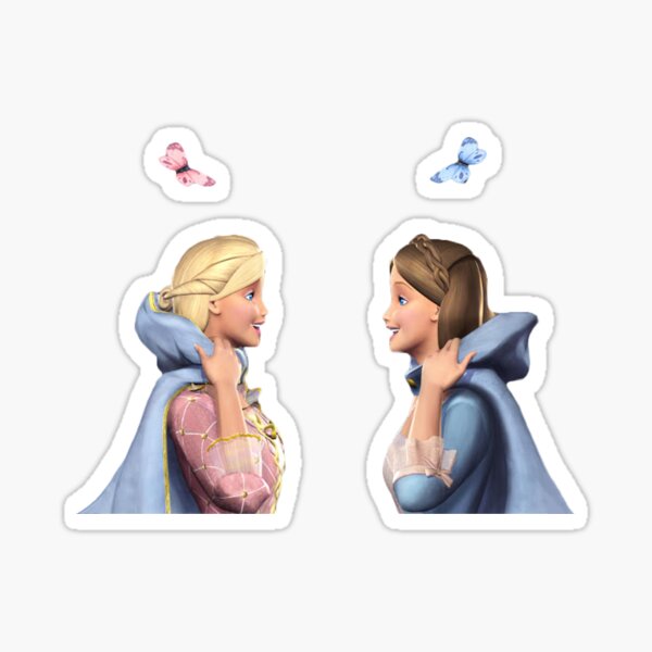 free palestine 🕊️ on Instagram: bibble stickers are back in stock now!  💜💗💙 which barbie movie is your favorite? i'm a princess and the pauper  guy personally #barbie #barbiemovie #barbiemovies #bibble #bibblebarbie #