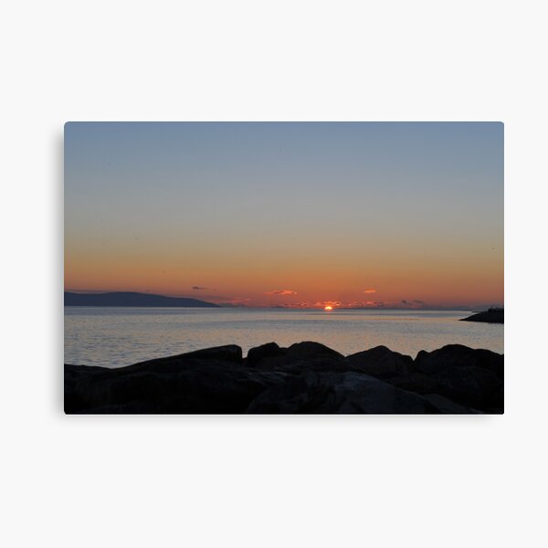 Sunrise over Galway Bay, Ireland. Canvas Print