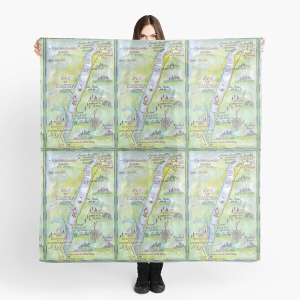 Item preview, Swallows and Amazons map of Coniston Water -  designed and sold by SOPHIA WILLIAMS-THOMAS.
