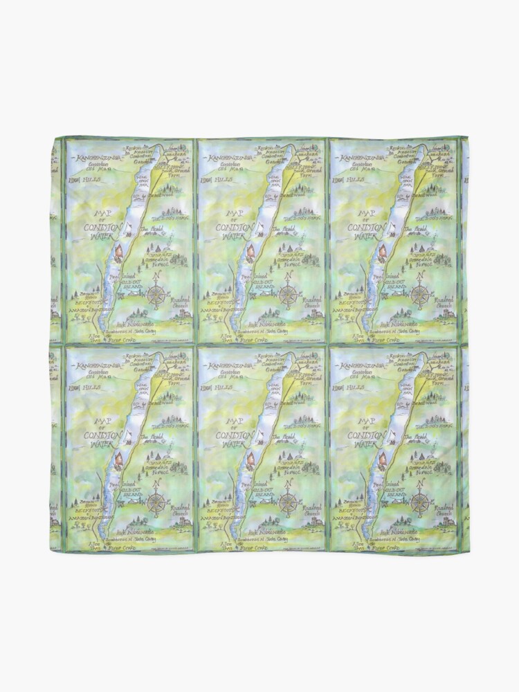 Alternate view of Swallows and Amazons map of Coniston Water - Scarf