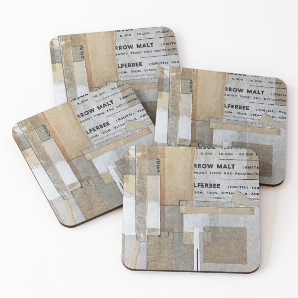 Item preview, Vintage Neutral Tone Paper Collage designed and sold by FuzzyHoney.
