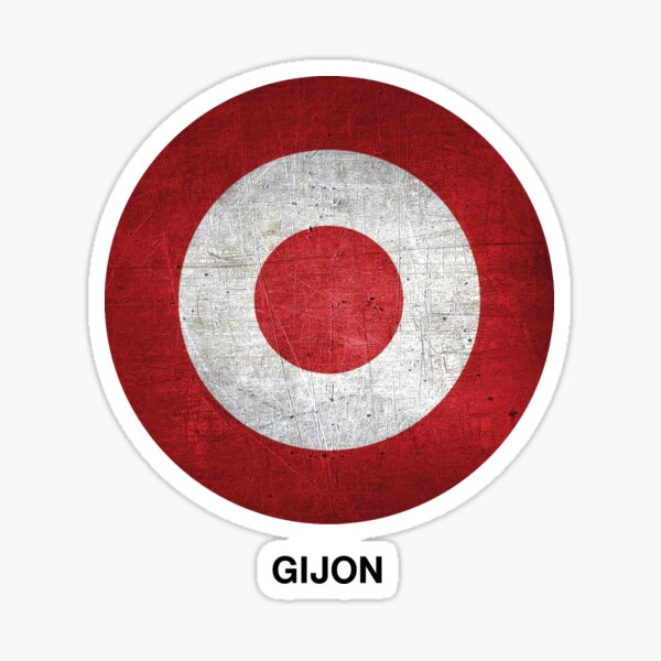 Love my city Gijon target Spain Sticker