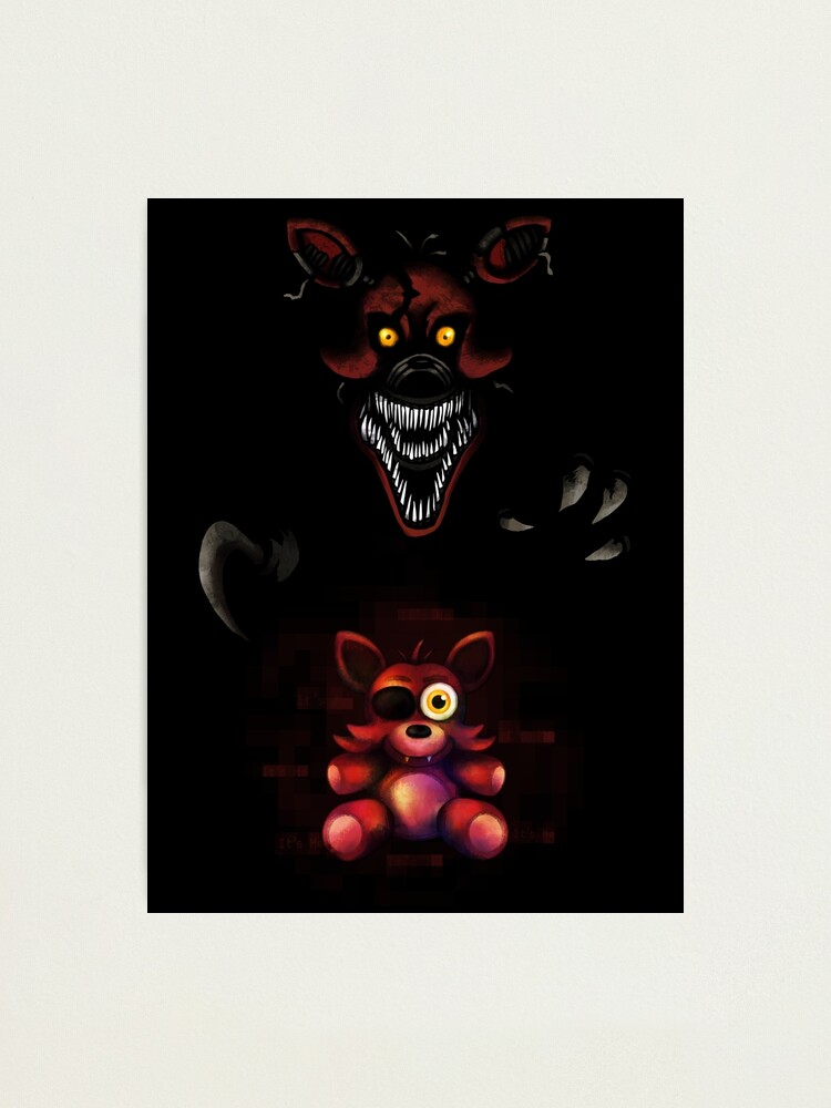 Five Nights at Freddy's - Fnaf 4 - Nightmare Foxy Plush Photographic Print  for Sale by Kaiserin