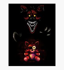 Five Nights at Freddy's - Fnaf 4 - Nightmare Foxy Plush Photographic Print