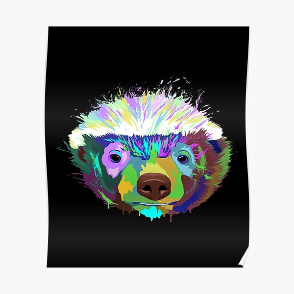 Honey Badger Wall Art Redbubble