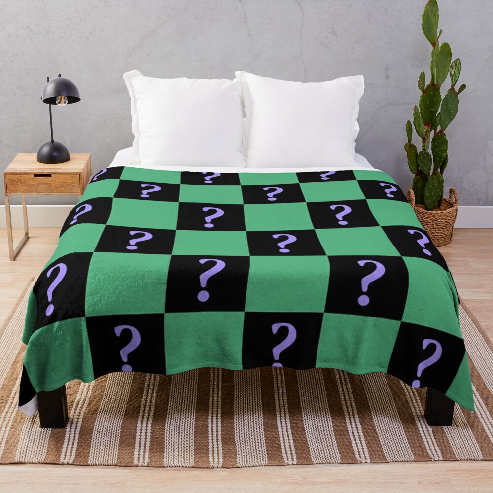 Online Cheap The Riddler Inspired Pattern Throw Blanket Bl-8Y1VQ1AN