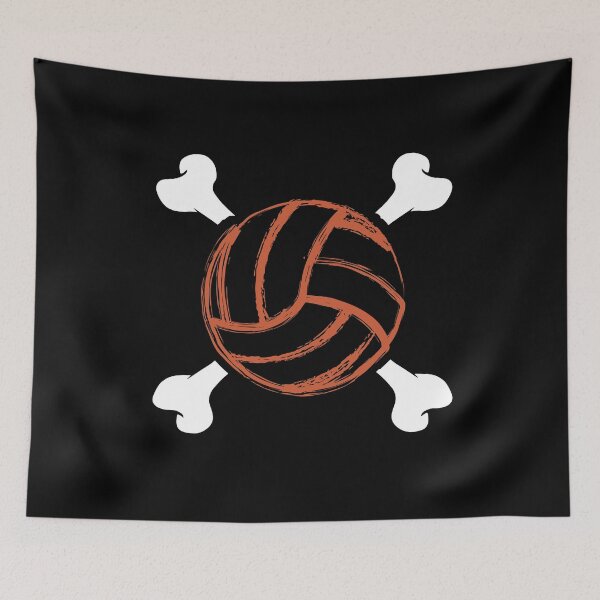 Artikelvorschau, Volleyball-Crossbones-Team entworfen und verkauft von MagicSD Designs.