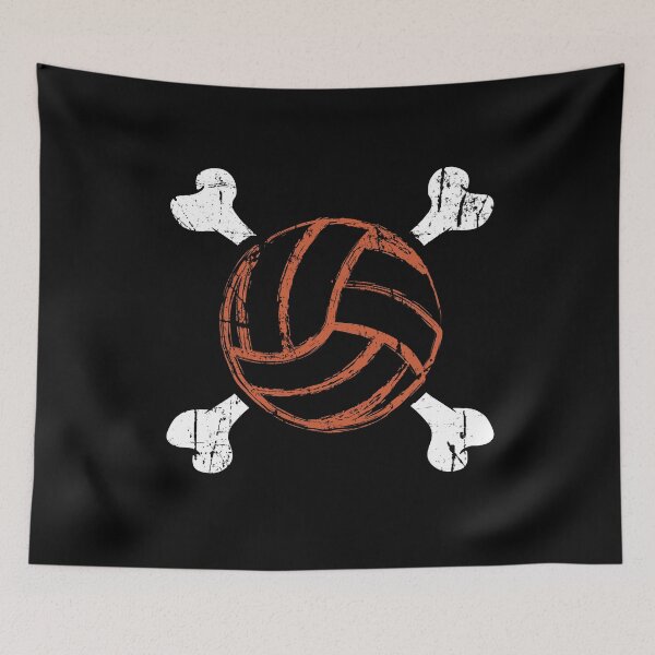 Artikelvorschau, Volleyball-Crossbones-Team entworfen und verkauft von MagicSD Designs.