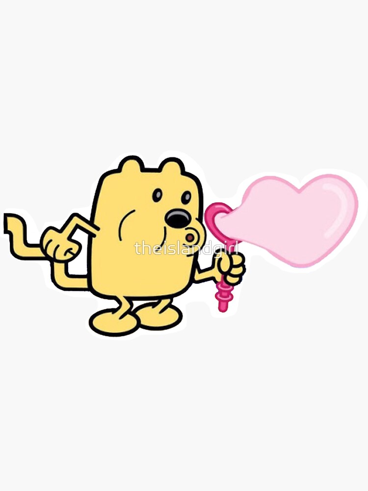 "Valentine’s Day inspired wubbzy " Sticker for Sale by theislandgirl