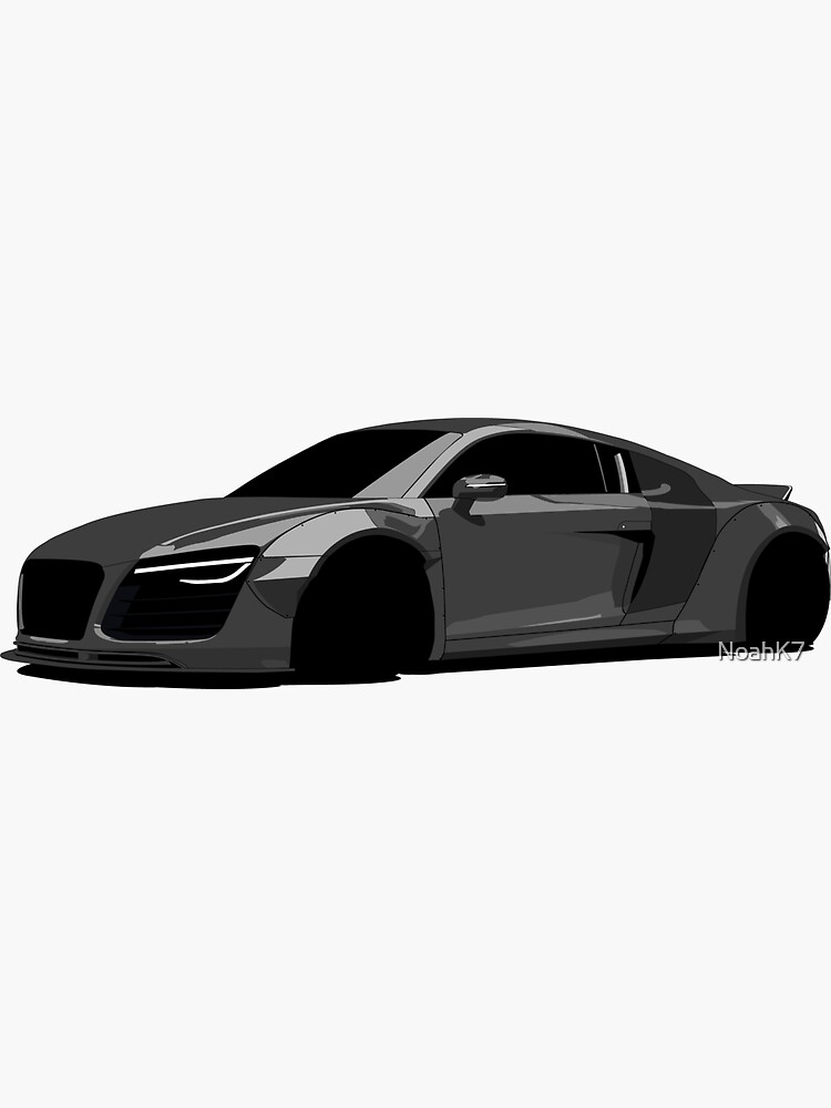 Audi R8 Sticker for Sale by Michael Garber