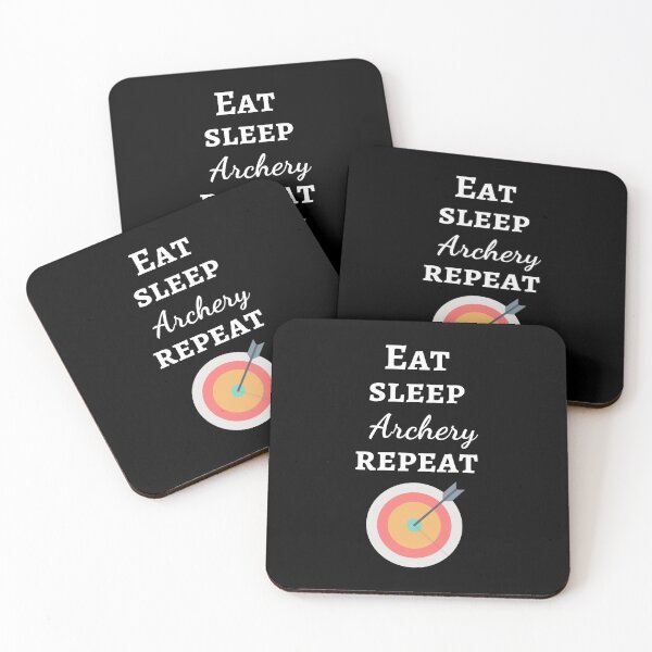 Item preview, Eat Sleep Archery Repeat designed and sold by PinkPandaPress.