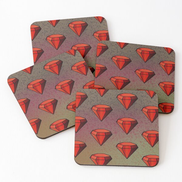 Item preview, running gems red violet (pattern) designed and sold by Stephanie "Coco" Landry.