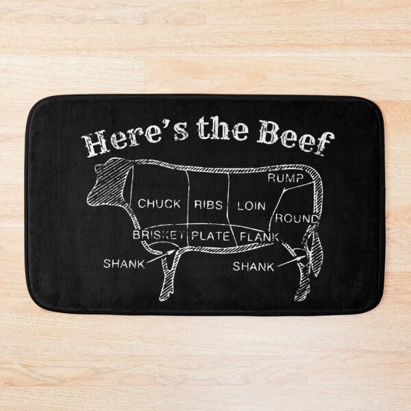 Item preview, Here's The Beef - BBQ Humor designed and sold by kuenzicreative.