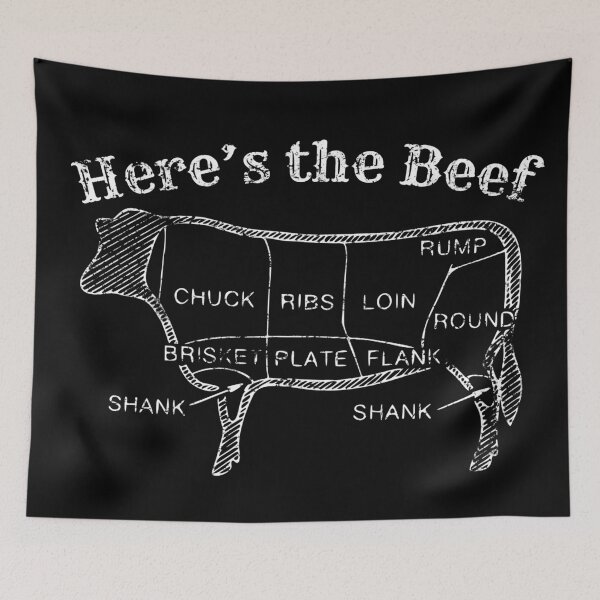 Item preview, Here's The Beef - BBQ Humor designed and sold by kuenzicreative.