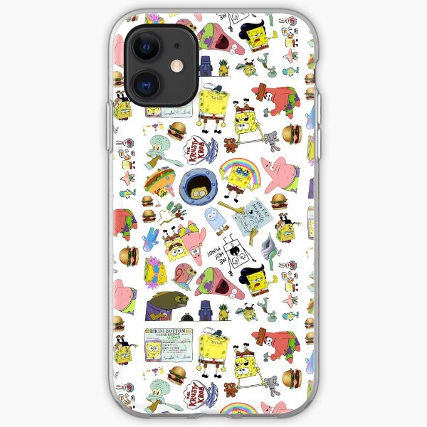 Spongebob square pants iPhone Soft Case