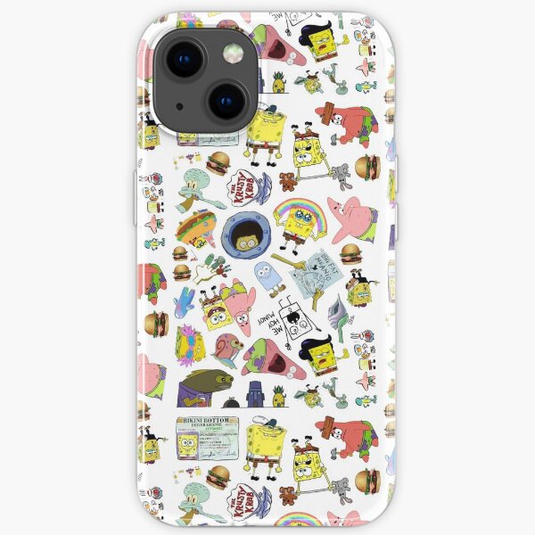 Spongebob square pants iPhone Soft Case