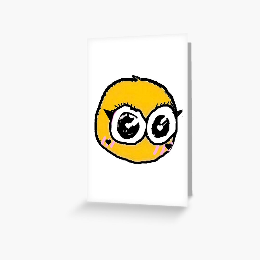 "Cursed E-girl Emoji" Greeting Card for Sale by Jendigo | Redbubble