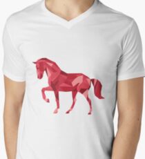 Geometric Horse Men's V-Neck T-Shirt