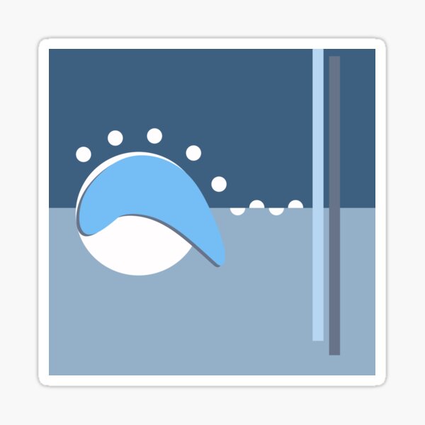 Abstract blue series 1 Sticker