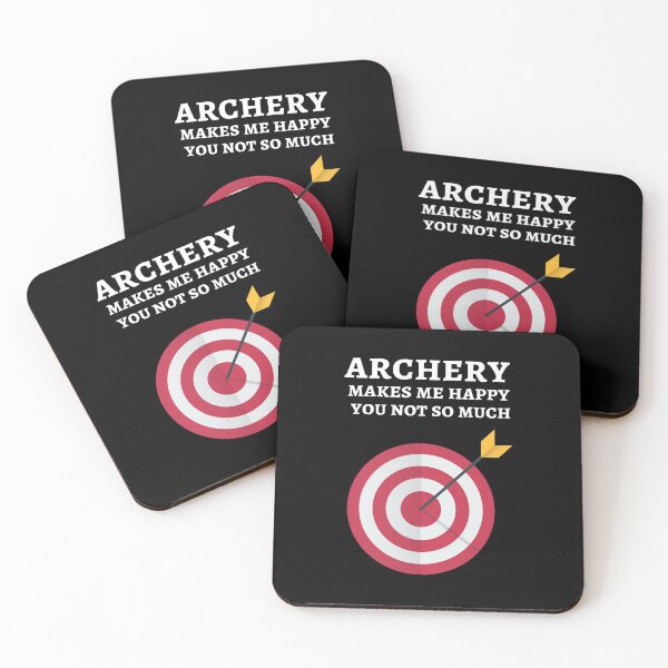 Item preview, Archery Makes Me Happy You Not So Much designed and sold by PinkPandaPress.