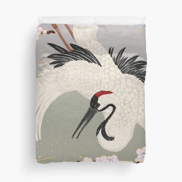 Japanese Crane Duvet Cover