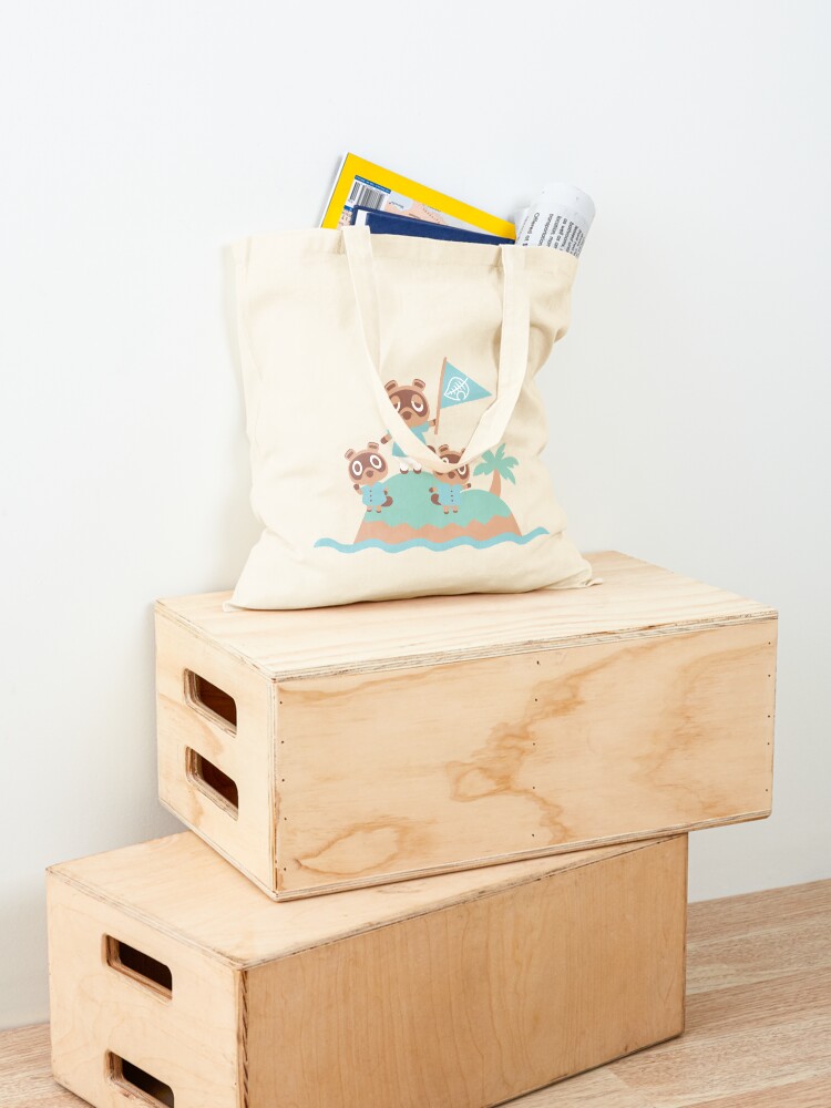 Alternate view of Tanuki Crossing Animals Island Tote Bag