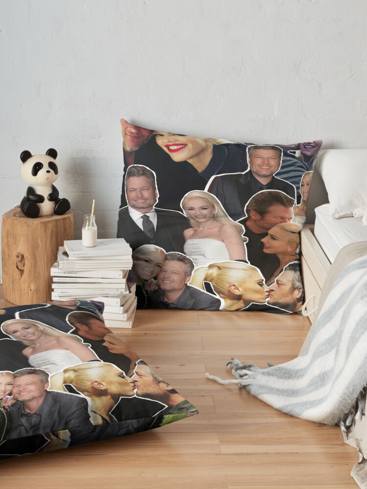 Alternate view of Blake Sheldon Gwen Stefani Couple Love Voice Floor Pillow