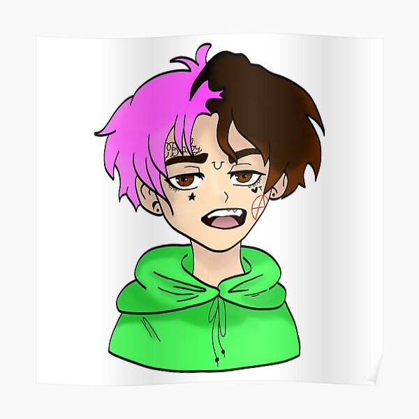 Lil Peep Cartoon Posters Redbubble