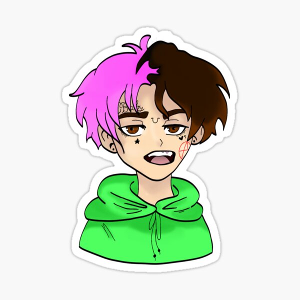 Lil Peep Cartoon Sticker
