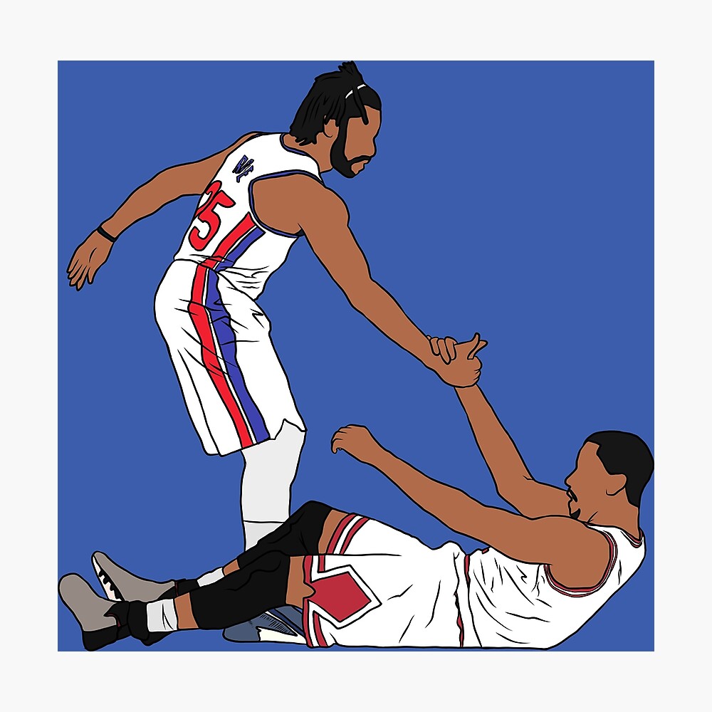 Derrick Rose #1 Goes For Dunk Poster for Sale by StickyThrow