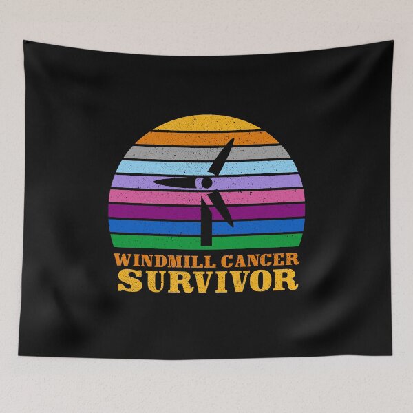Item preview, Windmill Cancer Survivor Awareness Trump Quote designed and sold by MagicBoutique.