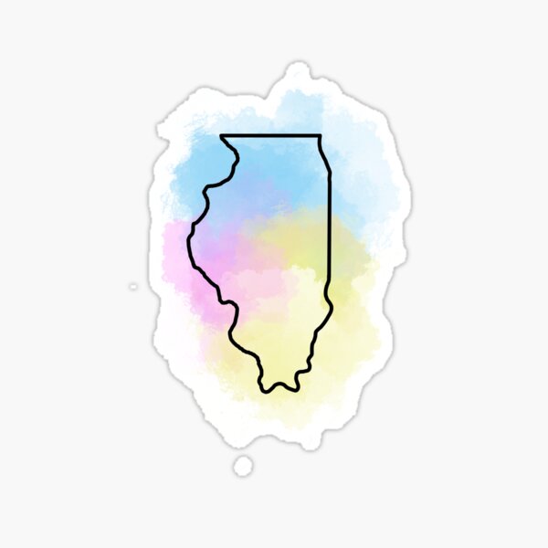 Item preview, Watercolor Illinois  designed and sold by megfico.