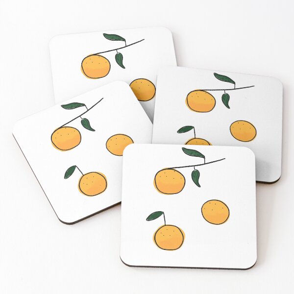 Item preview, oranges and leaves print  designed and sold by mooniverse01.