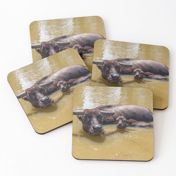 Item preview, Water Buffalo and Calf designed and sold by darren-j-mcleod.