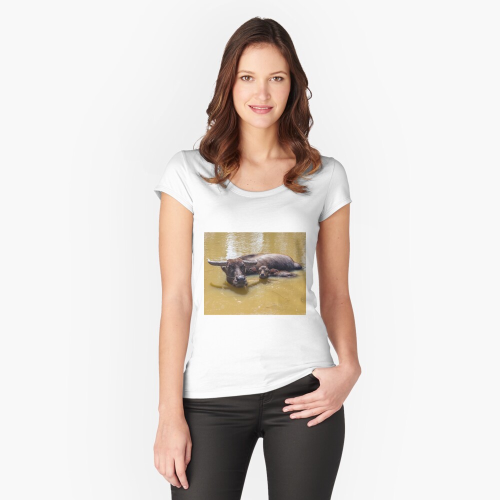 Item preview, Fitted Scoop T-Shirt designed and sold by darren-j-mcleod.