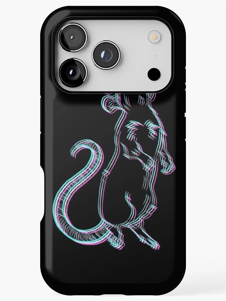 Thumbnail 1 of 4, iPhone Case, 3D effect rat designed and sold by Rossalade.