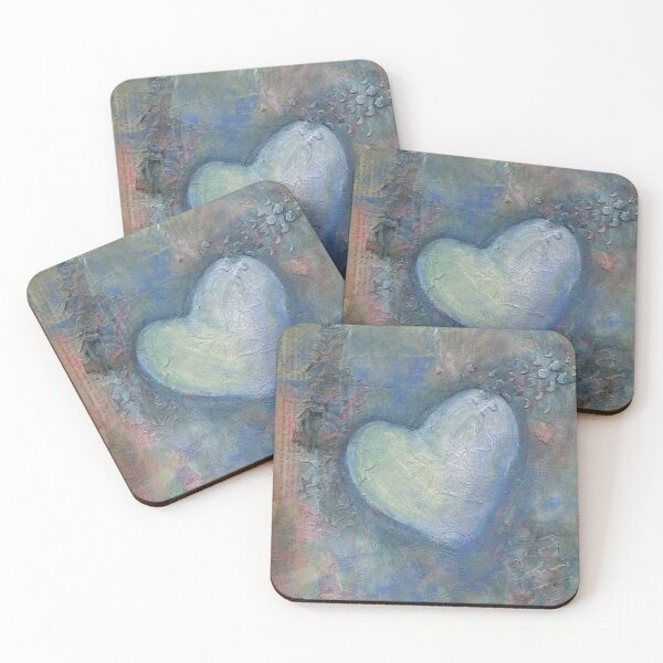 Item preview, Corazón azul funky | técnica mixta designed and sold by AnissaF.