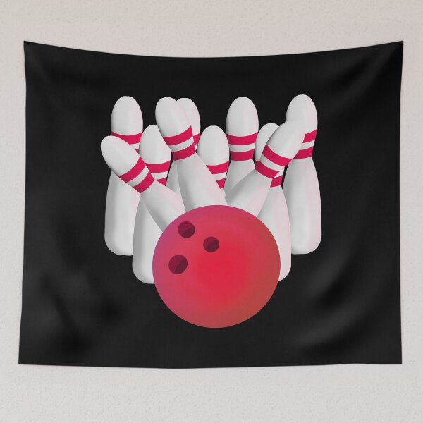 Item preview, Red Bowling Ball Strike designed and sold by piedaydesigns.