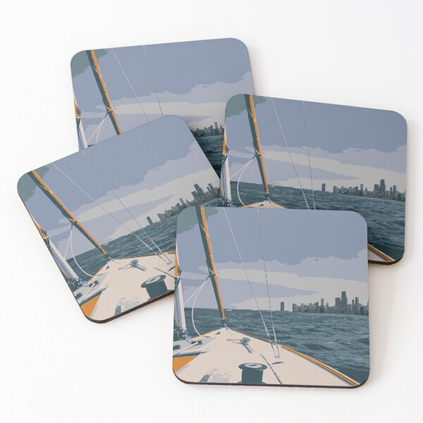 Item preview, Chicago Skyline from Lake Michigan designed and sold by Silly Obsessions.