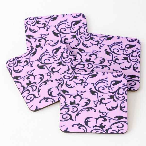 Item preview, ARABIATA 10 black rose patterns Morocco Essaouira flowers leaves design arabesques scrolls decor designed and sold by dragonemma.