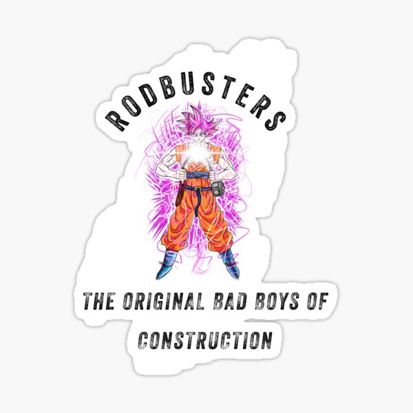Rodbusters the original bad boys of construction Sticker