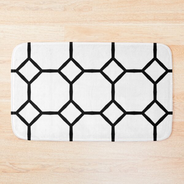 Item preview, Black and White Honeycomb Pattern designed and sold by Poetic Patterns Studio.