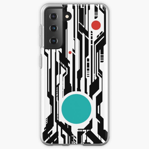 Cyberpunk Pattern Teal Samsung Galaxy Soft Case