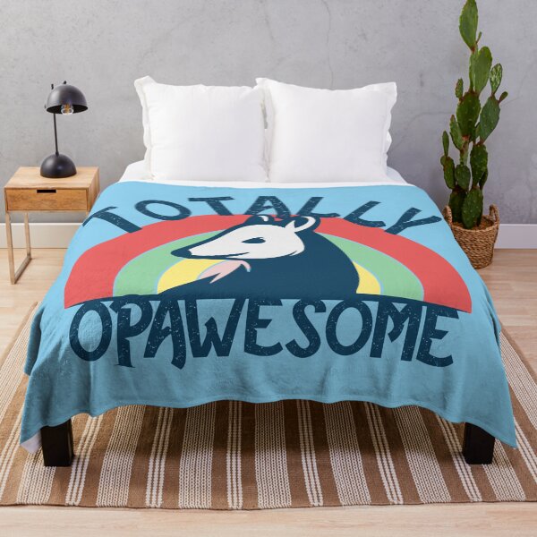 Item preview, Totally Opawesome Opossum Funny Retro Design designed and sold by Bug & Brush.