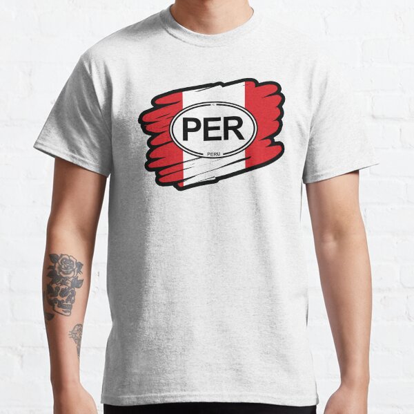 Peru, Peruvian Flag Classic T-Shirt