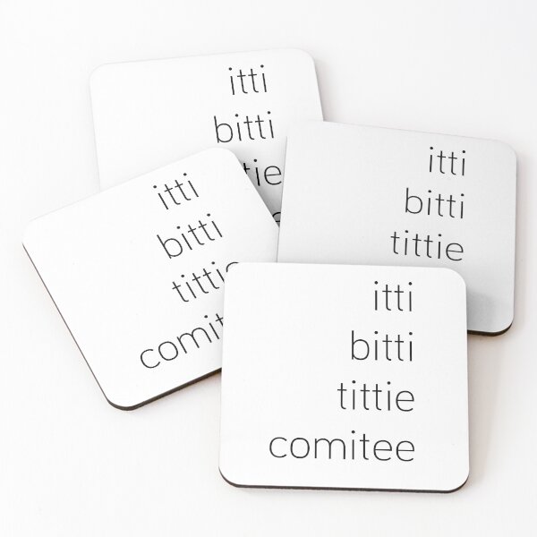 Item preview, Itti Bitti Tittie Comitee designed and sold by Digital Avocado.