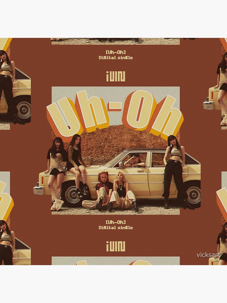 G Idle Uh Oh Album Cover Art Board Print By Vicksart Redbubble