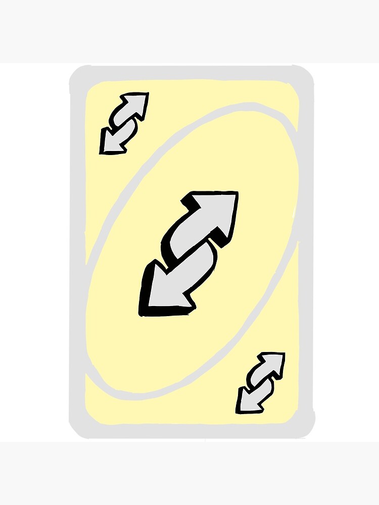 Yellow Uno Reverse Card 