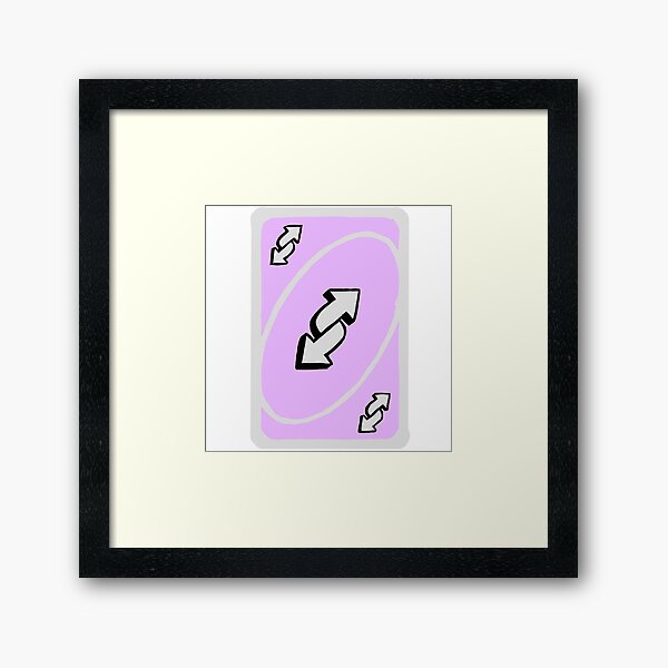 Pastel Purple Uno Reverse Card Sticker for Sale by PeacePlanet